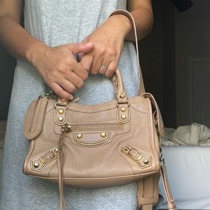 Balenciaga Mini City Nude Bag